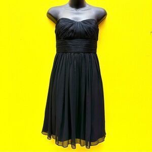 J. Crew Black Strapless Sweetheart Sundress